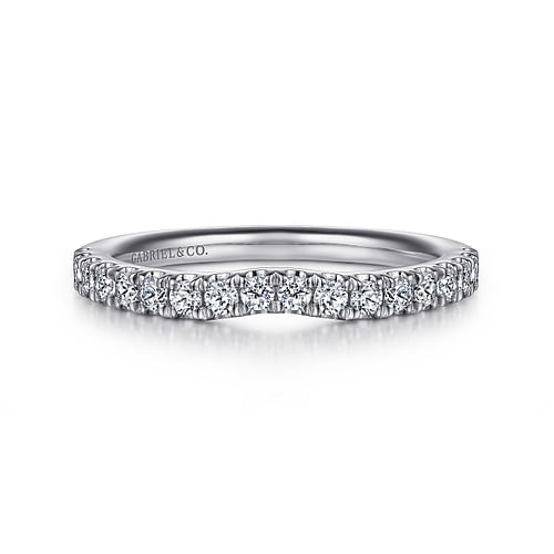 14K White Gold Matching Wedding Band