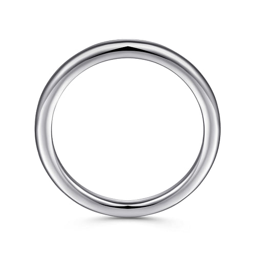 14K White Gold Matching Wedding Band