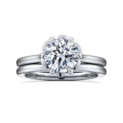 14K White Gold Matching Wedding Band