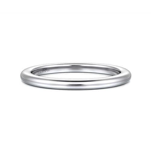 14K White Gold Matching Wedding Band
