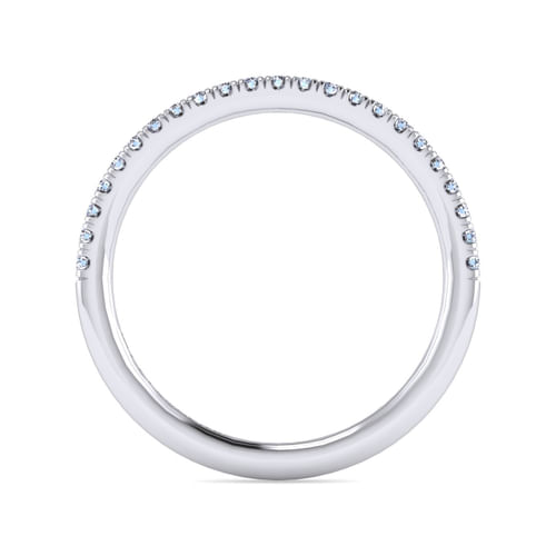 14K White Gold Matching Wedding Band