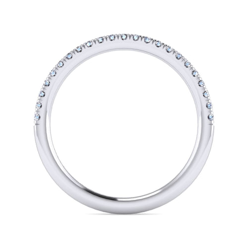 14K White Gold Matching Wedding Band