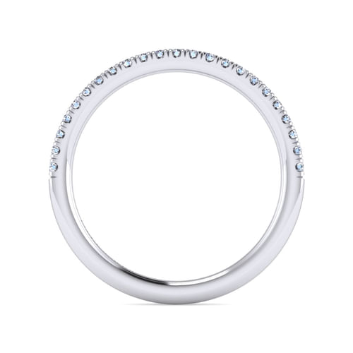 14K White Gold Matching Wedding Band