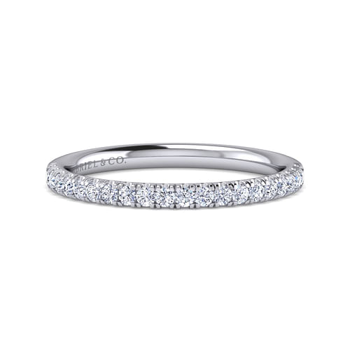 14K White Gold Matching Wedding Band