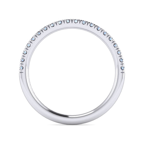 14K White Gold Matching Wedding Band