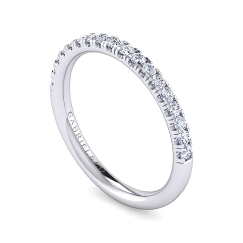 14K White Gold Matching Wedding Band