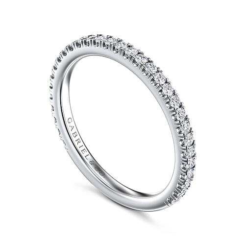 14K White Gold Matching Wedding Band