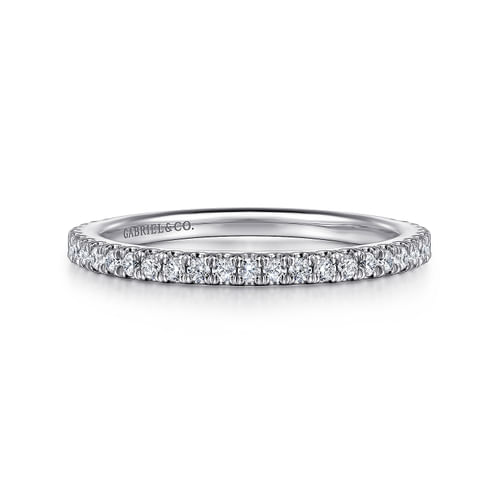 14K White Gold Matching Wedding Band