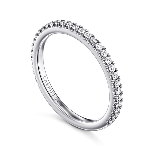 14K White Gold Matching Wedding Band