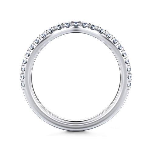 14K White Gold Matching Wedding Band