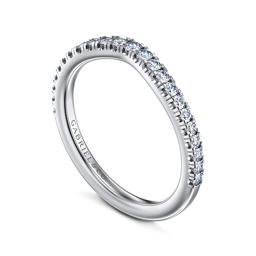 14K White Gold Matching Wedding Band