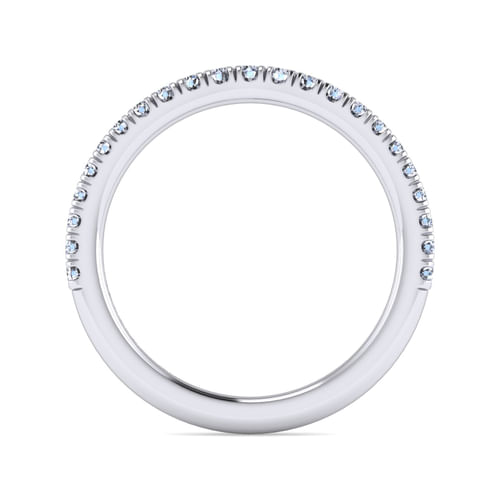 14K White Gold Matching Wedding Band