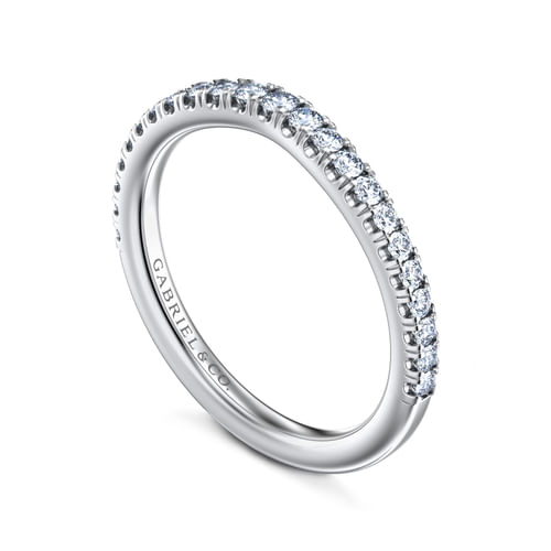 14K White Gold Matching Wedding Band