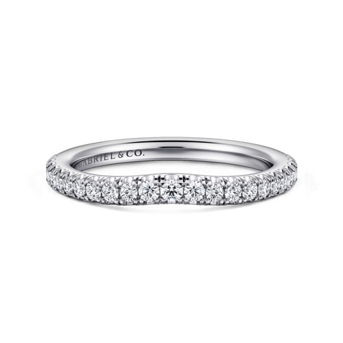 14K White Gold Matching Wedding Band