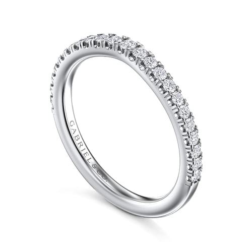 14K White Gold Matching Wedding Band