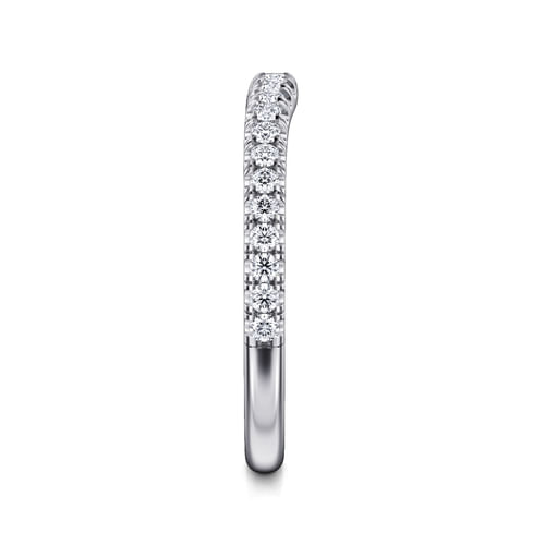 14K White Gold Matching Wedding Band
