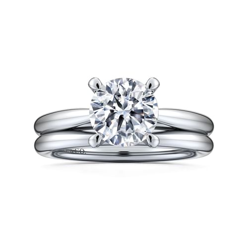 14K White Gold Matching Wedding Band