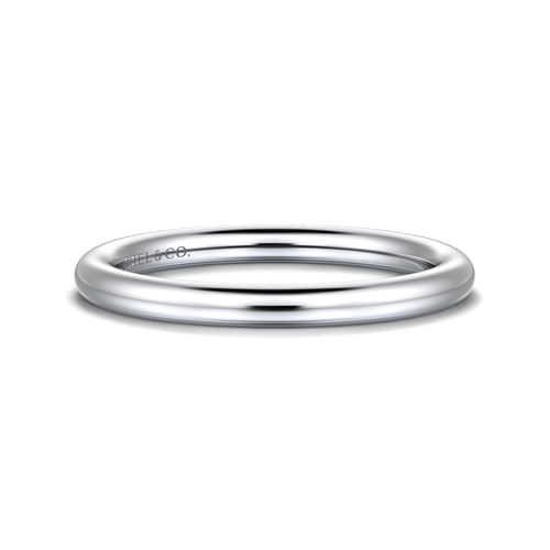 14K White Gold Matching Wedding Band