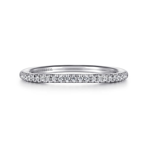 14K White Gold Matching Wedding Band