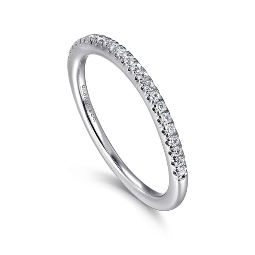 14K White Gold Matching Wedding Band