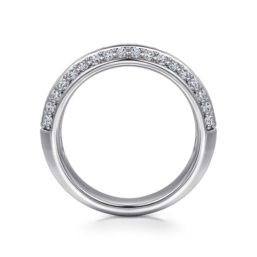 14K White Gold Matching Wedding Band