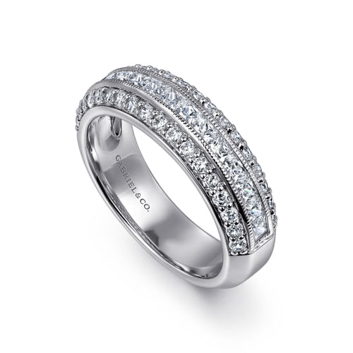 14K White Gold Matching Wedding Band