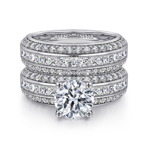 14K White Gold Matching Wedding Band