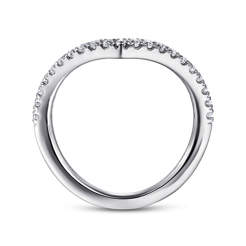 14K White Gold Matching Wedding Band