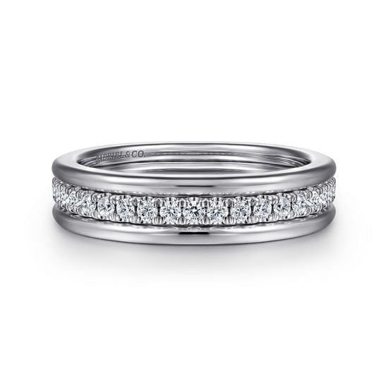 Gabriel - 14K White Gold Matching Wedding Band