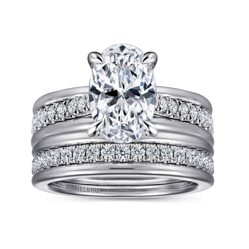 14K White Gold Matching Wedding Band