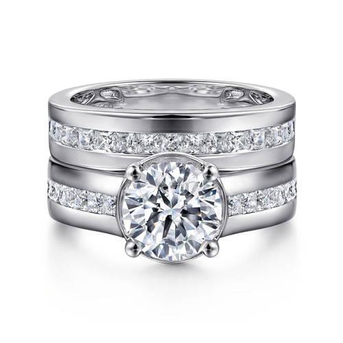 14K White Gold Matching Wedding Band