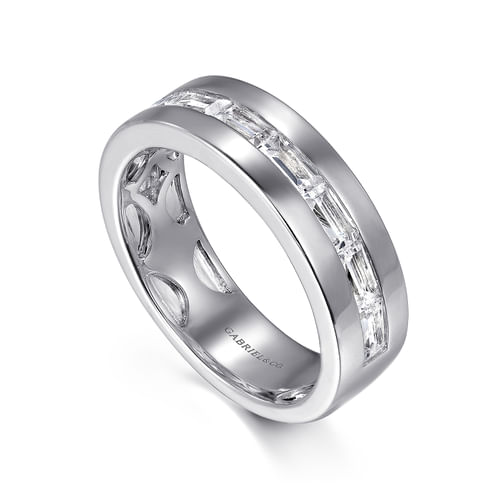 14K White Gold Matching Wedding Band