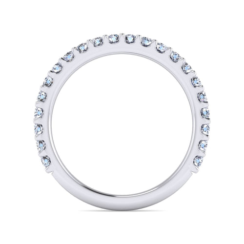 14K White Gold Matching Wedding Band
