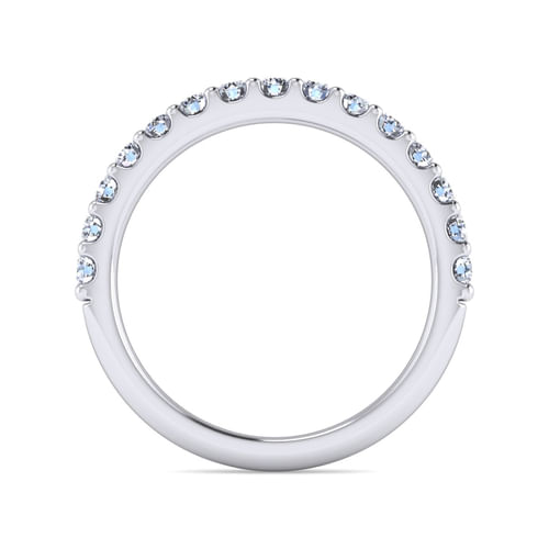 14K White Gold Matching Wedding Band