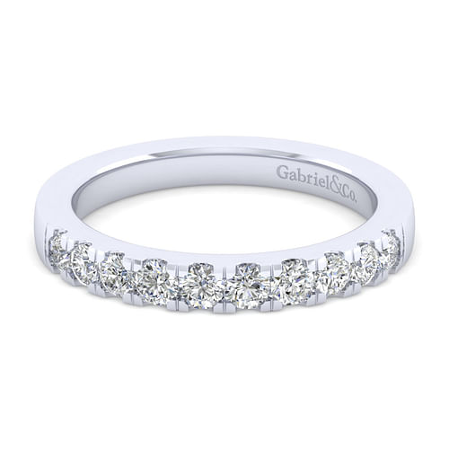 14K White Gold Matching Wedding Band