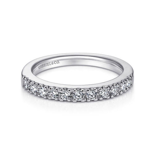 14K White Gold Matching Wedding Band
