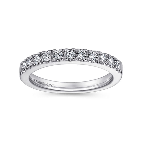 14K White Gold Matching Wedding Band