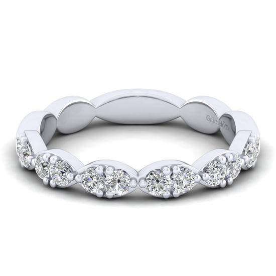 Gabriel - 14K White Gold Matching Wedding Band