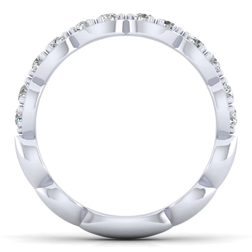 14K White Gold Matching Wedding Band