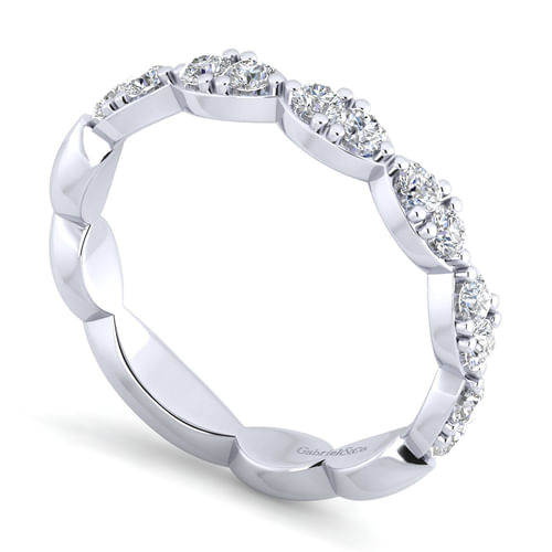 14K White Gold Matching Wedding Band