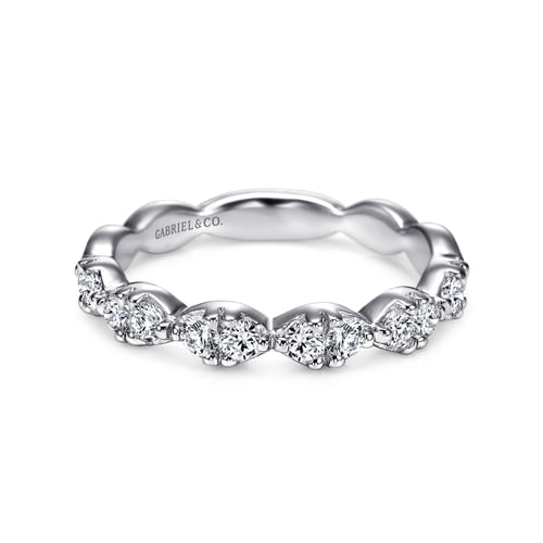 14K White Gold Matching Wedding Band