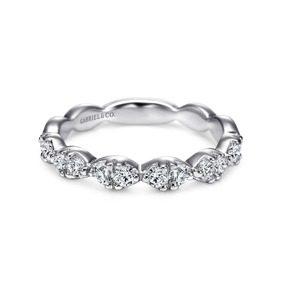 Gabriel - 14K White Gold Matching Wedding Band