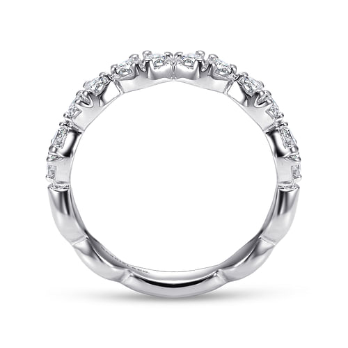 14K White Gold Matching Wedding Band