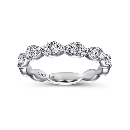 14K White Gold Matching Wedding Band