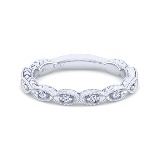 Gabriel - 14K White Gold Matching Wedding Band