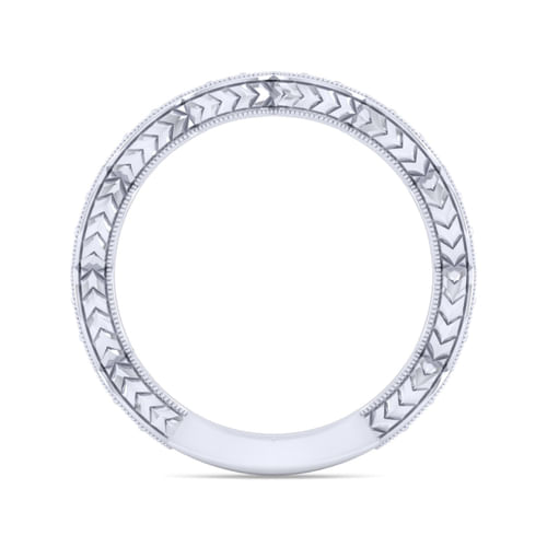 14K White Gold Matching Wedding Band