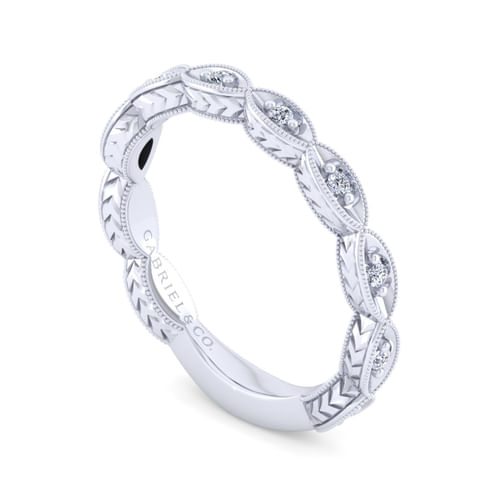 14K White Gold Matching Wedding Band