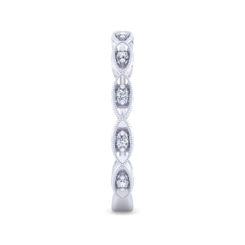 14K White Gold Matching Wedding Band