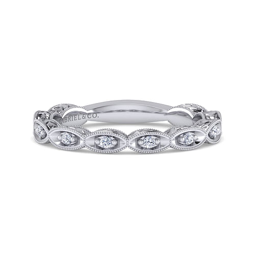 14K White Gold Matching Wedding Band