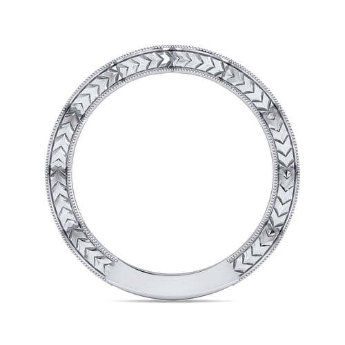 14K White Gold Matching Wedding Band